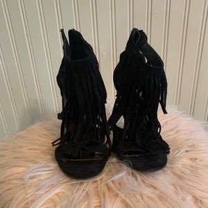 Size 6.5 fringe heels
